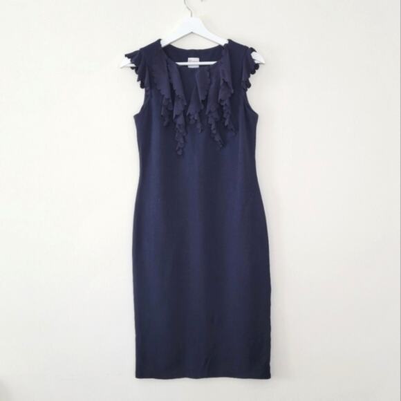 RED Valentino Dresses & Skirts - RED Valentino Ruffle Detail Sheath Dress